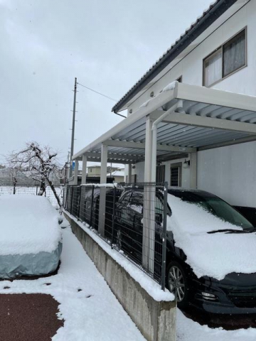 雨・雪対策にジーポートneo積雪100㎝Aタイプ　(小布施町　T様)